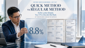 GST HST Quick Method vs Regular Method for Ontario service businesses