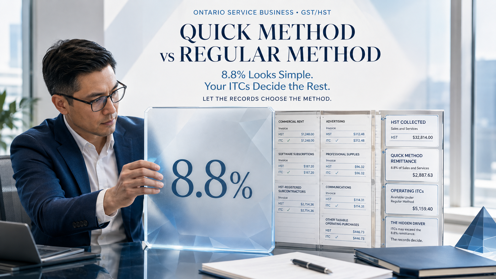 GST HST Quick Method vs Regular Method for Ontario service businesses